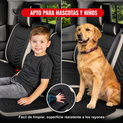 [TAMAÑO UNIVERSAL] Funda Protectora Vector para Asientos de Auto + Set de Alfombras y Cubrevolante de Regalo